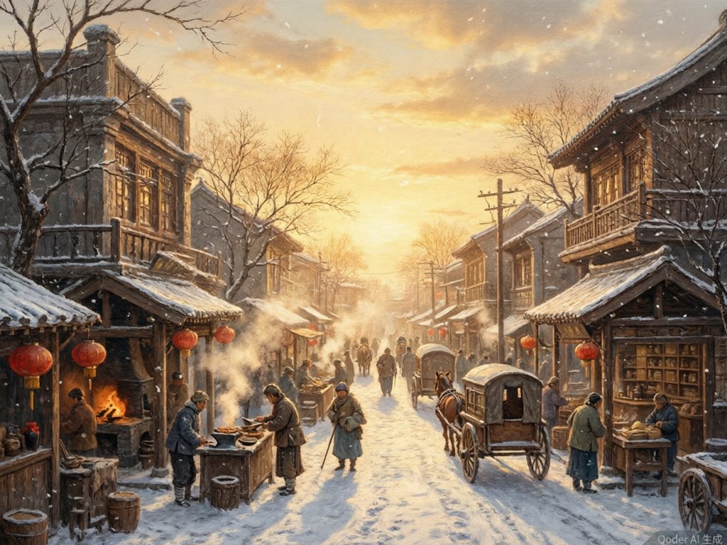 齐齐哈尔冬日街景